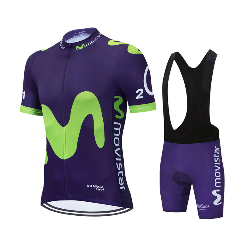 New Summer Movistar Team Cycli - Cycling Bib Shorts review and price